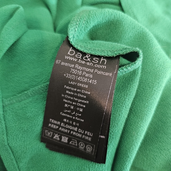 Ba&sh Fiam Mini Dress In Vert - Picture 7 of 9